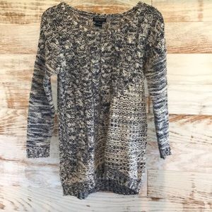 Lucky Brand Blue Cream Pullover Sweater